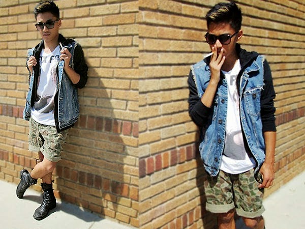 Coturno com online short masculino